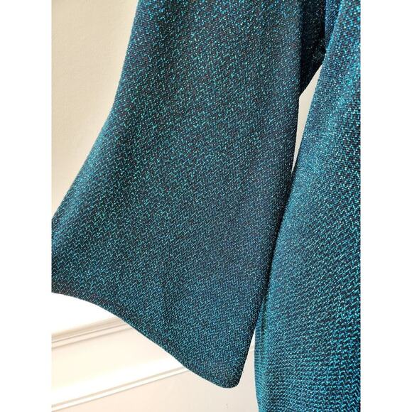 Slinky Brand Women's Blue Polyester Round Neck Long Sleeve Pullover Sweater 1X - Picture 5 of 13